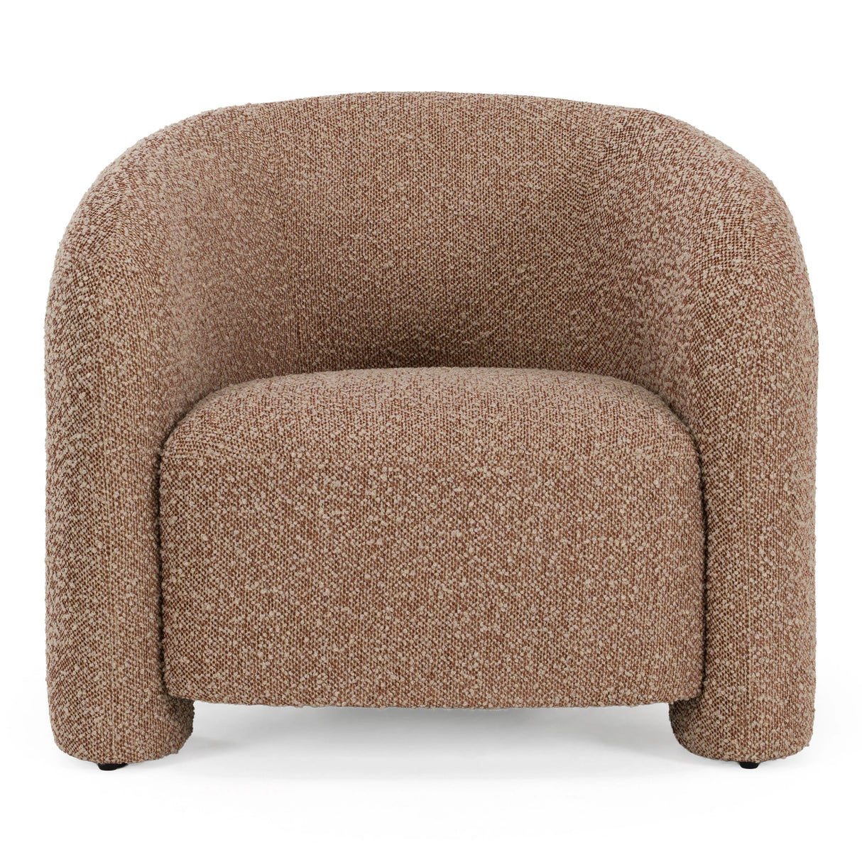 Bates - Modern Brick Fabric Accent Chair + Ottoman