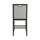 Elodie Counter Chair with Grey Fabric in Charcoal (2 Per Carton)