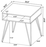 Fanning End Table