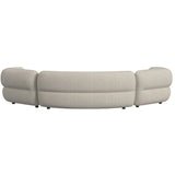 Four Seasons Sectional Set in Woolen Camel with 6 Pillows