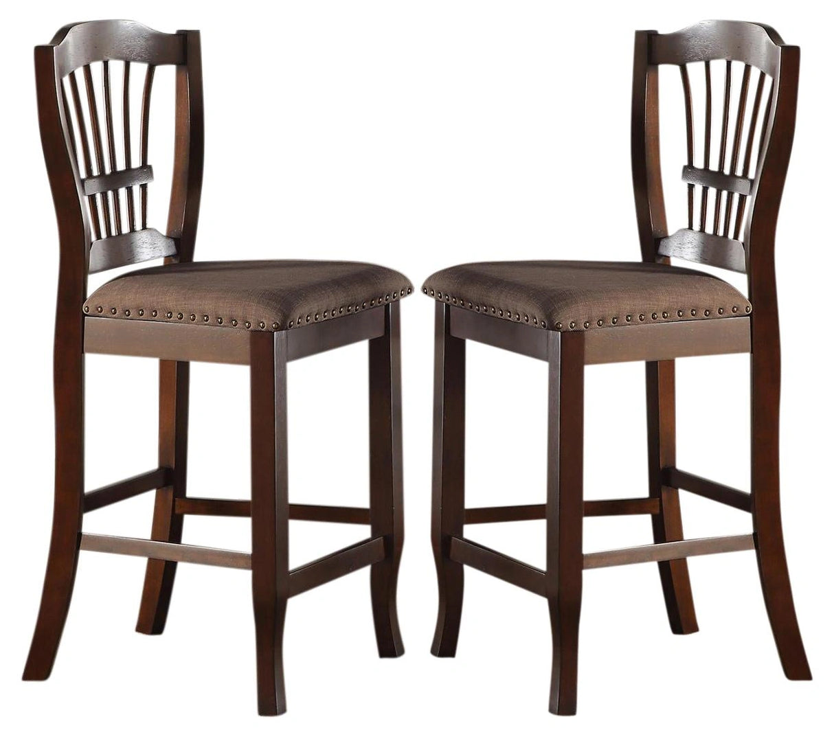 New Classic Bixby Counter Chair in Espresso (Set of 2)