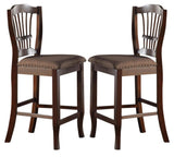New Classic Bixby Counter Chair in Espresso (Set of 2)