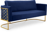 Casa Navy Velvet Sofa