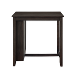 HESTON 36" STORAGE COUNTER TABLE SET W/2 CHAIRS-CHERRY