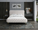Delano Cream Velvet King Bed
