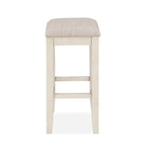 BELLA COUNTER TABLE & 2 STOOLS -2 TONE BISQUE