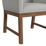Glinda UPH Chair with Light Grey Fabric in Brown (2 Per Carton)