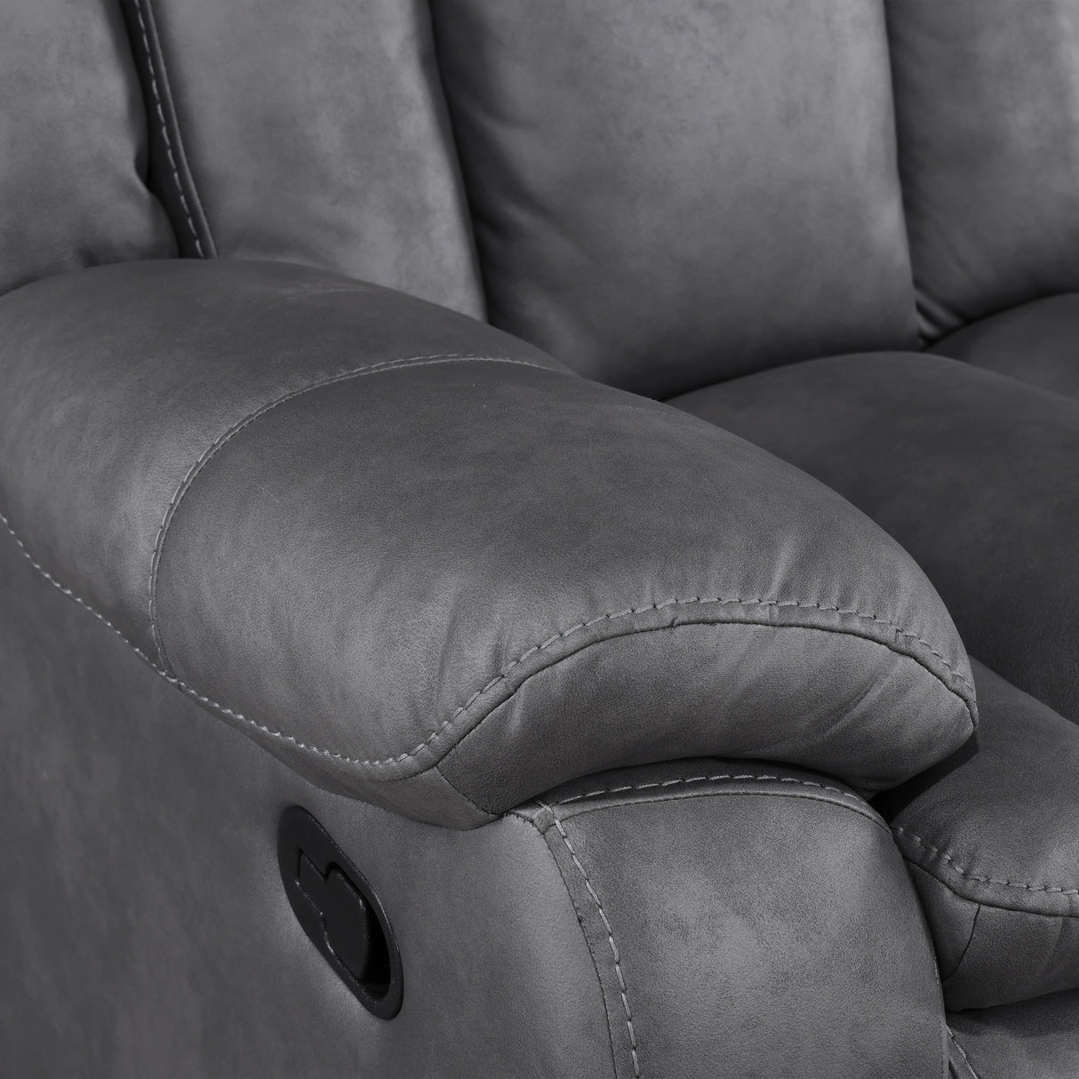 Morello Sofa W/Dual Recliner- Gray