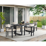 Playa Dining Set in Dark Grey