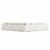 Helena Fabric Sectional Metal Foot