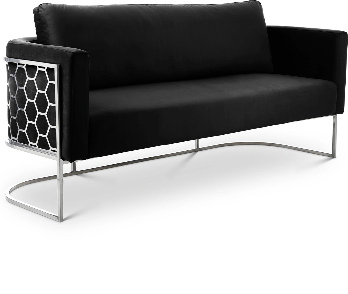 Casa Black Velvet Sofa