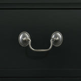 Elements International Louis Philippe Nightstand in Black