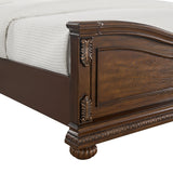 Cadenza UPH Bed with Black PU in Brown