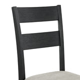 Garcia 5PC Dining Set with Table and 4 Chairs in Black