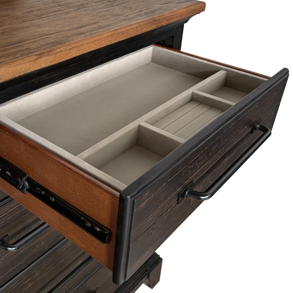 Montrose Storage Bedroom Set in Espresso & Brown