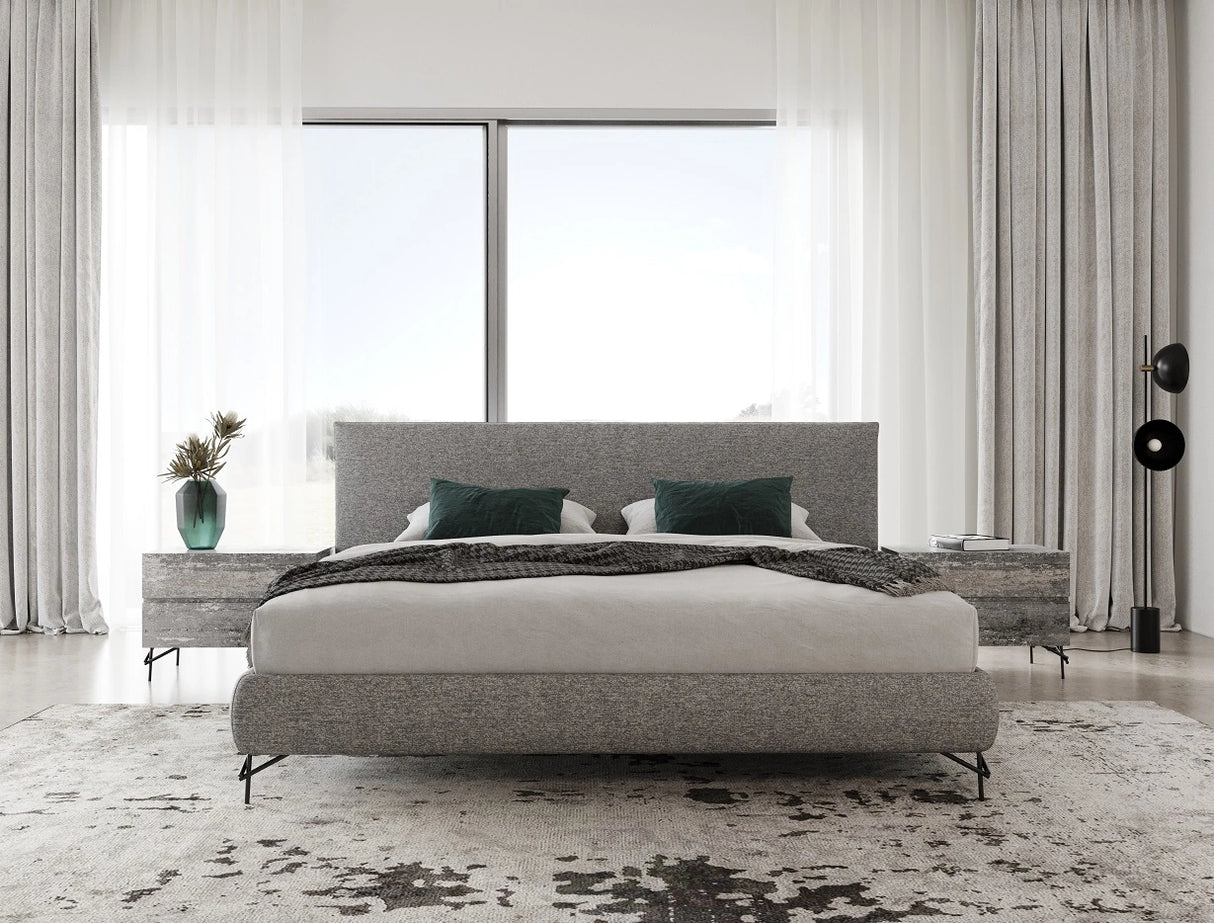 Aria - Italian Modern Multi Grey 4-Piece Bedroom Set