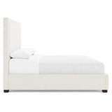 Morgan Fabric Storage Panel Bed King (64" H)