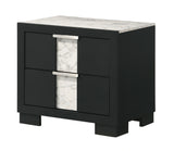Crown Mark Furniture Rangley 2 Drawer Nightstand in Black image
