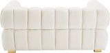 Gwen Cream Velvet Loveseat