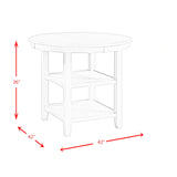 Amherst Counter Height Dining Set-Table and Four Side Chairs