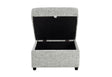 U9401 Nickel Sofa Bed Ottoman with Storage