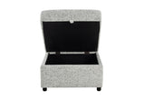 U9401 Nickel Sofa Bed Ottoman with Storage