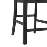 Garcia 5PC Counter Set with Table and 4 Chairs in Black