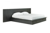 Manchester- Contemporary Platform Dark Grey Bed with Drawers