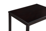 GIA 5PC 48" RECT. DINING TABLE & 4 CHAIRS-EBONY