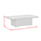 Carmona 6PC Conversion Set in Natural and Olefin Beige with Ottoman
