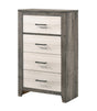 Crown Mark Furniture Rhett 4 Drawer Chest in Gray image