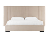 Penelope - Modern Beige Velvet Bed