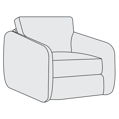 Soleil Fabric Swivel Chair