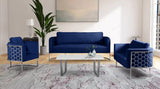 Casa Navy Velvet Sofa