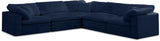 Cozy Navy Velvet Cloud Modular Sectional
