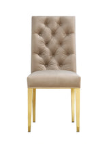 Capri Beige Velvet Dining Chair