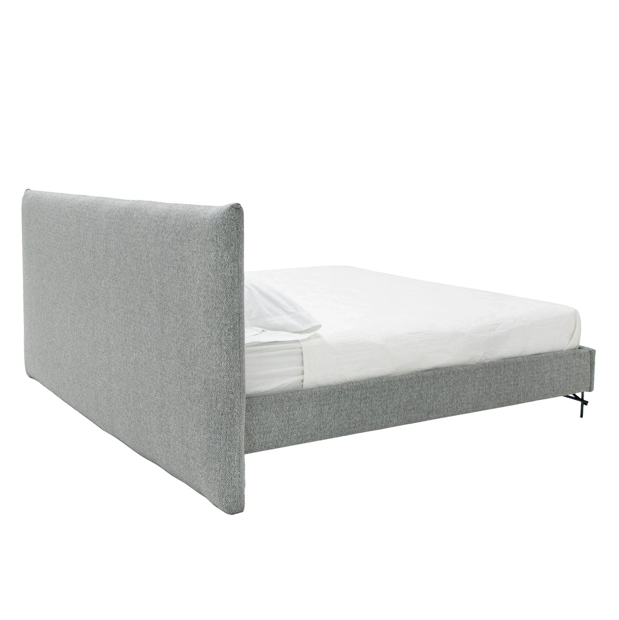 Aria - Italian Modern Grey Fabric Bed