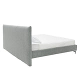 Aria - Italian Modern Grey Fabric Bed