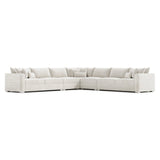 Helena Fabric Sectional Metal Foot