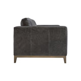 Noel Leather Sofa Without Pillows