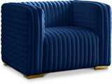 Ravish Navy Velvet Chair