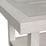 Avalanche 2PC Occasional Table Set in Antique White-Coffee Table & End Table
