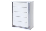 Ylime Smooth White Chest with LED