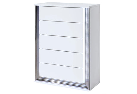 Ylime Smooth White Chest with LED