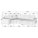 Devonshire Pull-Out Sleeper Sectional Sofa