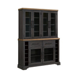 Montrose Server and Hutch with LED Light in Espresso and Brown