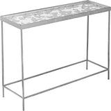 Butterfly Silver Console Table