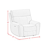 Jackpot P1 Recliner in Explore Light Grey