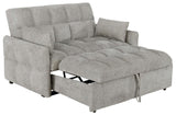 Cotswold Tufted Cushion Sleeper Sofa Bed Light Grey & Dark Grey