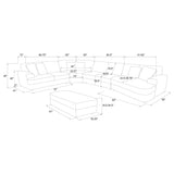 Emberson Upholstered Modular Sectional Sofa Ivory